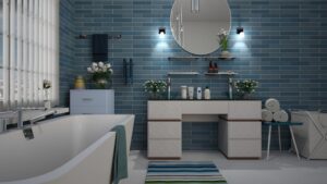 New bath wall tiles installed in a bathroom in Sarasota FL